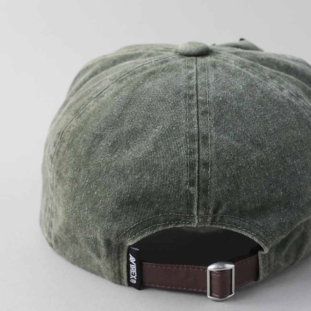 Avirex Military Felt Pigment American Casual Summer Baseball 067 Men's Cap, Low-Profile Cap, Embroidered, Style, Cap, Khaki,