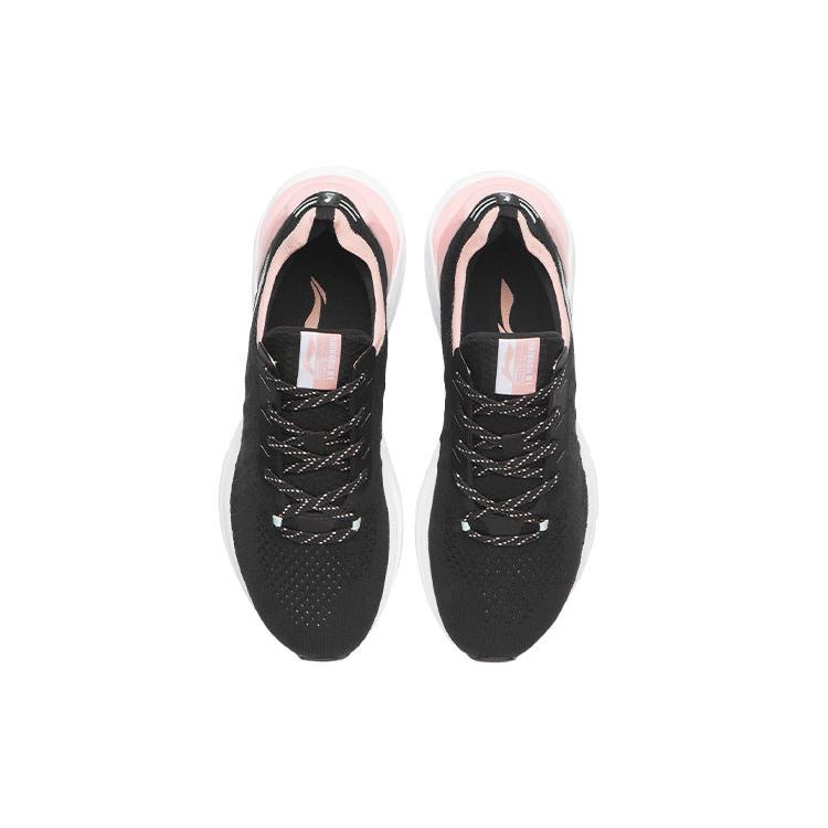 New LiNing YunQue Slip Resistant Lightweight Breathable Cushioning Low Top Running Shoes Women's Black Pink ARSR024-1