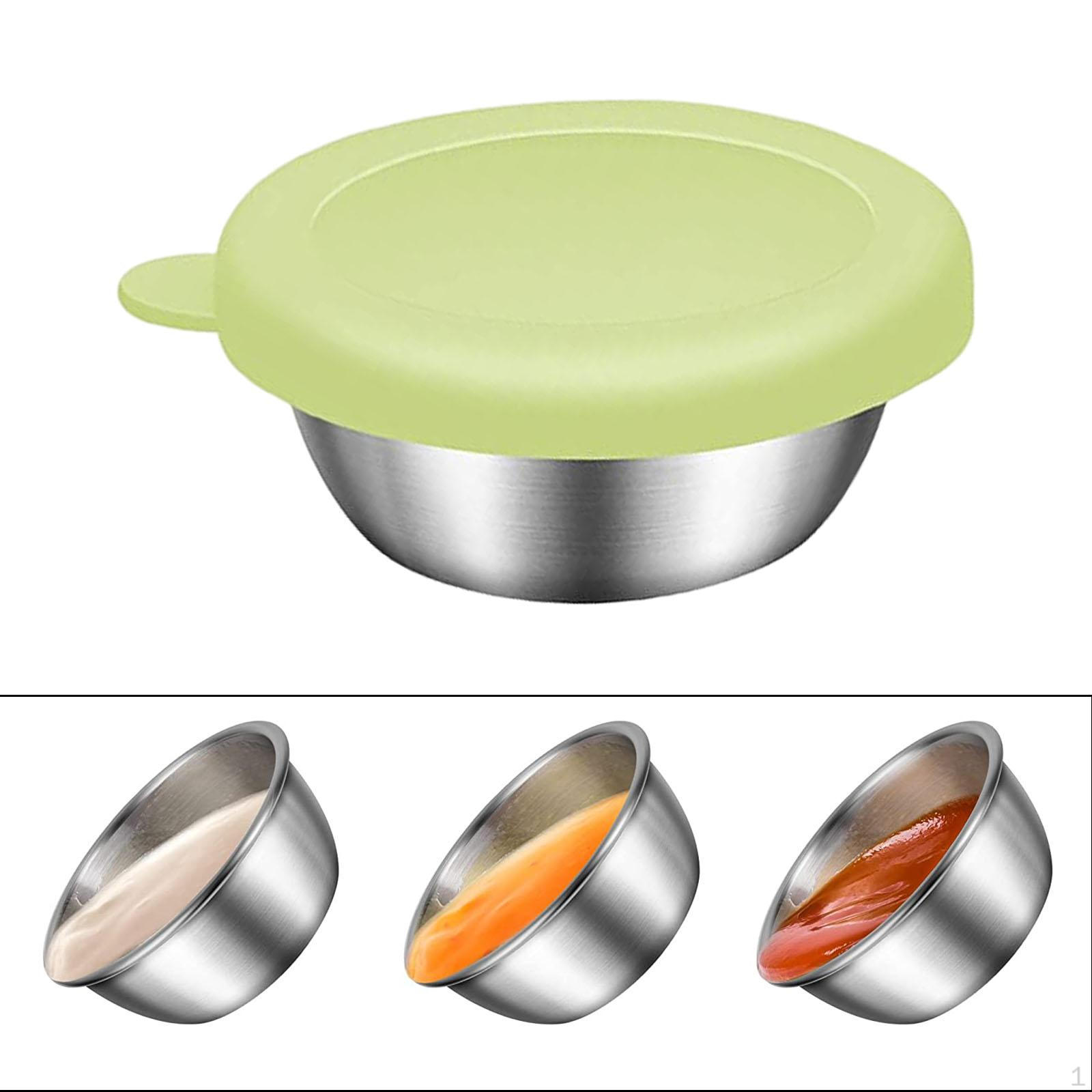 

Sauce Containers with Lids Salad Container for Travel Picnic зелений