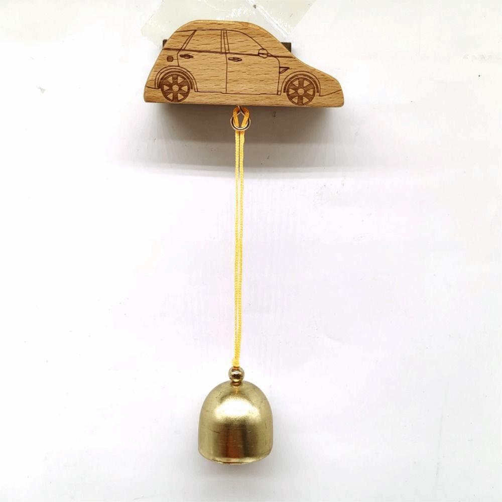 Natural Wooden Base Entry Alert Chime Decor Multi-Purpose Fridge Magnet  Daily Fridge Embellishment