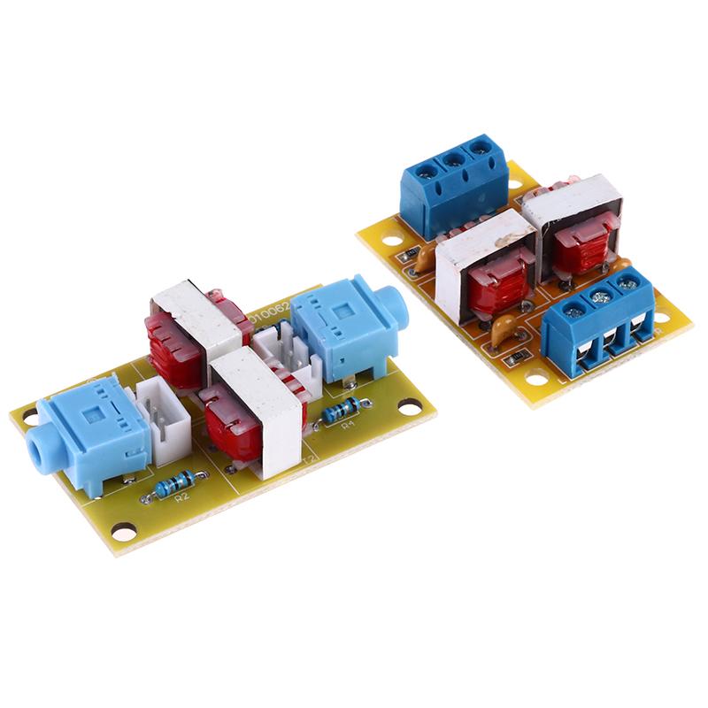 2 Styles Optional Audio Stereo Isolator Eliminate Current Sound Interference Filter Eliminator Ground Loop Suppressor Noise Isolation Moudle