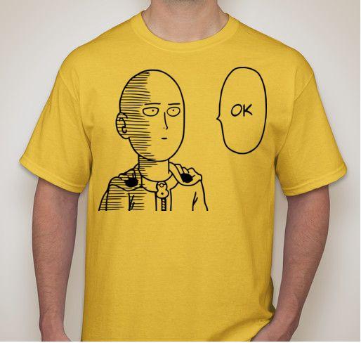 

Ванпанчмен Сайтама ОК аниме футболка S