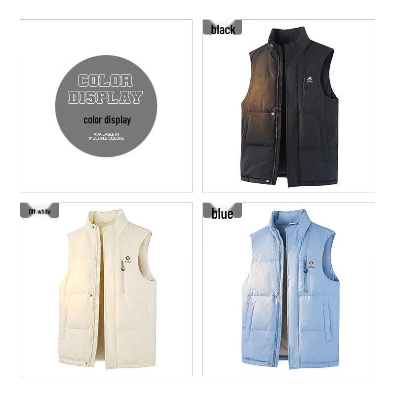 Paul Frank Men's 90% Duck Down Winter Stand Collar Vest