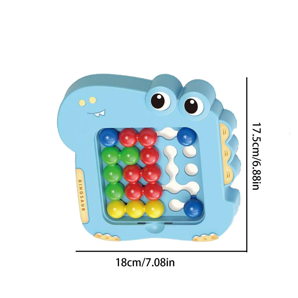 Dinosaur Intelligence Magic Bead Toy, Children's Interactive Thinking Training, Early Education Shape Matching Toy