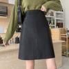 Women High Waist Brown  Bodycon Skirt Midi Length Plus Size Slim  A Line Clothes