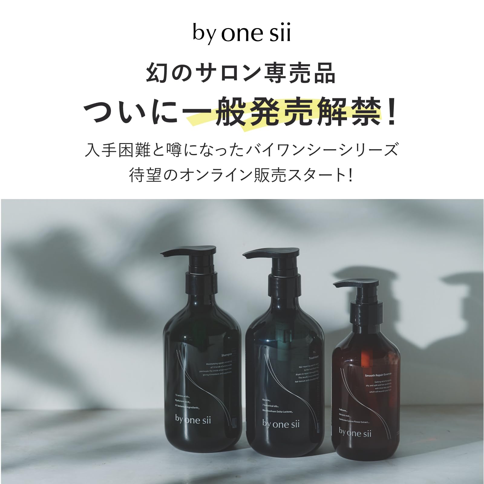 Buy Salon By One Sii Shampoo Treatment Set Amino Acid