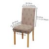 Jacquard Fabric Chair Cover for Dining Room Wedding Hotel Banquet Home Removable Washable Seat Case Stretch Spandex Chair Covers
