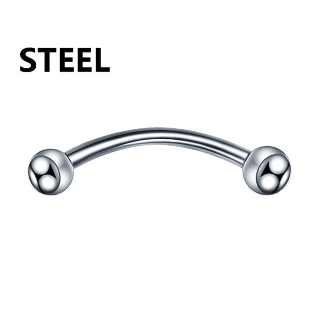 1PC metal Horseshoe Fake Nose Ring C Clip Septum Lip stainless steel Real Piercing Nose Rings Hoop For Women Men Jewelry