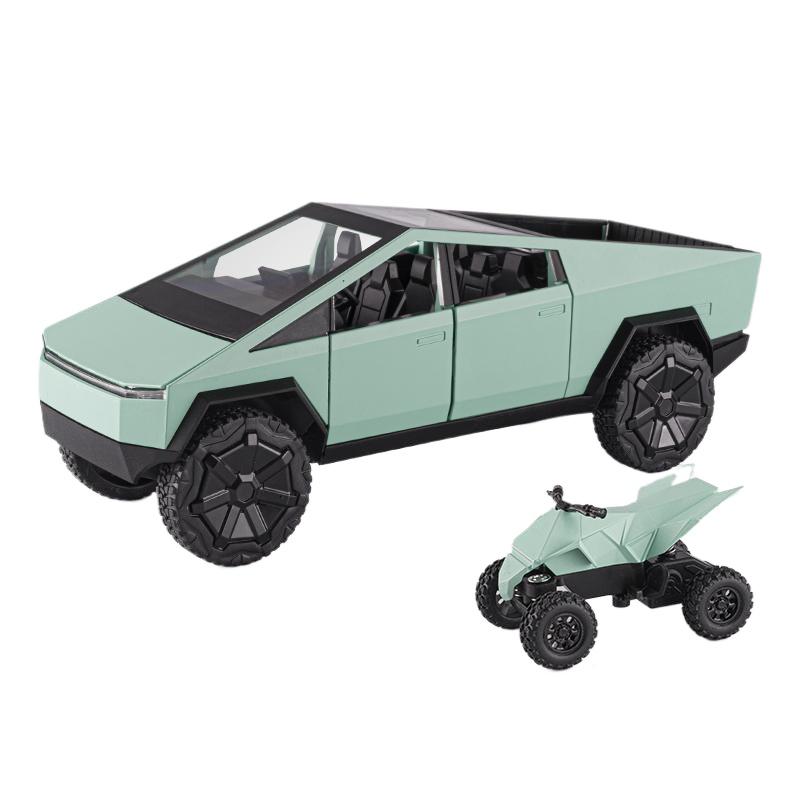 1/24 Tesla Cybertruck SUV Off Road Alloy Diecast Metal Model Boutique Decorations Trendy Toys Ornaments Holiday Gift for Boyfriend Boy