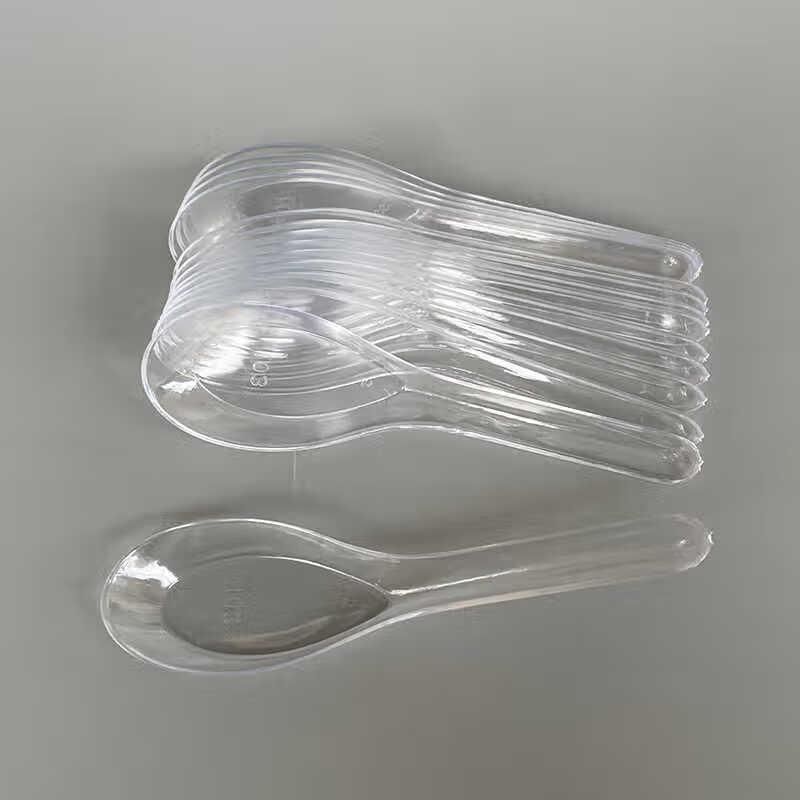 Taitang Disposable Transparent Plastic Spoons