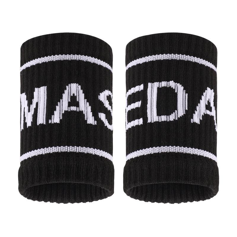 

1Pair Fashion Colorful Elastic Sport Wristband Sweatband Wrist Band Wrist Support For Basketball Volleyball Golf Tennis чорний