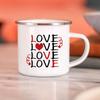 Bride Bridegroom Creative Enamel Coffee Mugs Marry Party Wine Beer Drink Juice Cocoa Cups Lovers Milk Water Mug Valentines Gifts