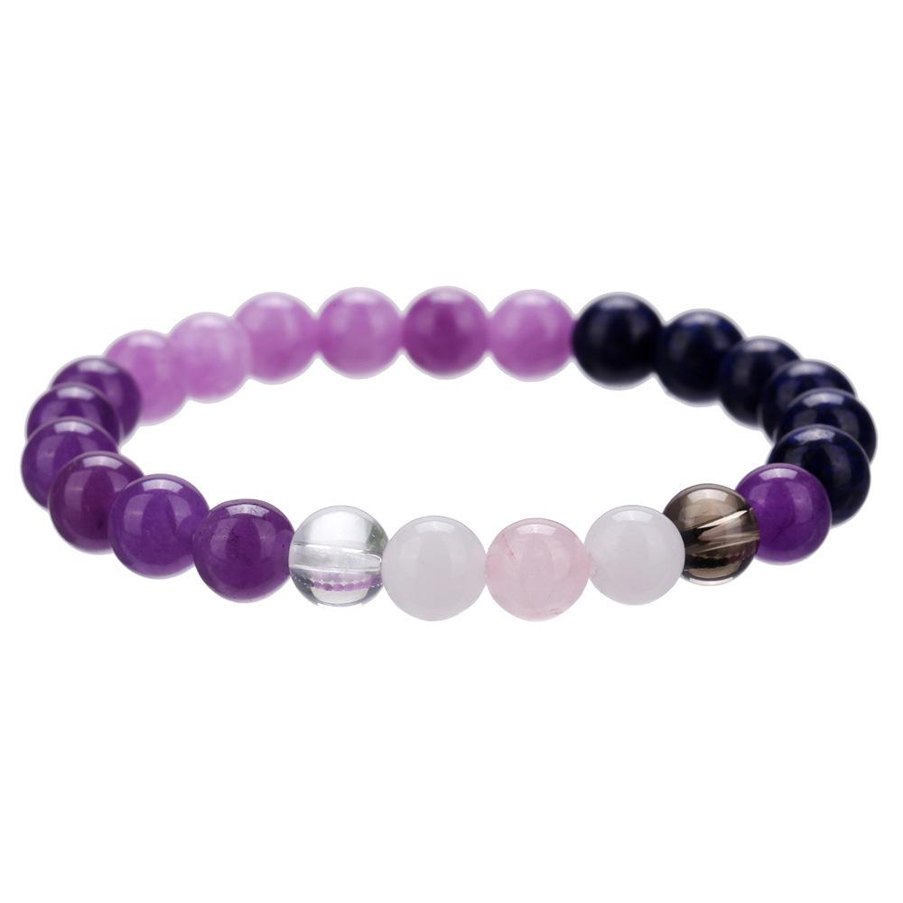 Bracelet Élastique Tigre Oeil en Cristal Européen, Bijoux en Perles de Pierre Naturelle