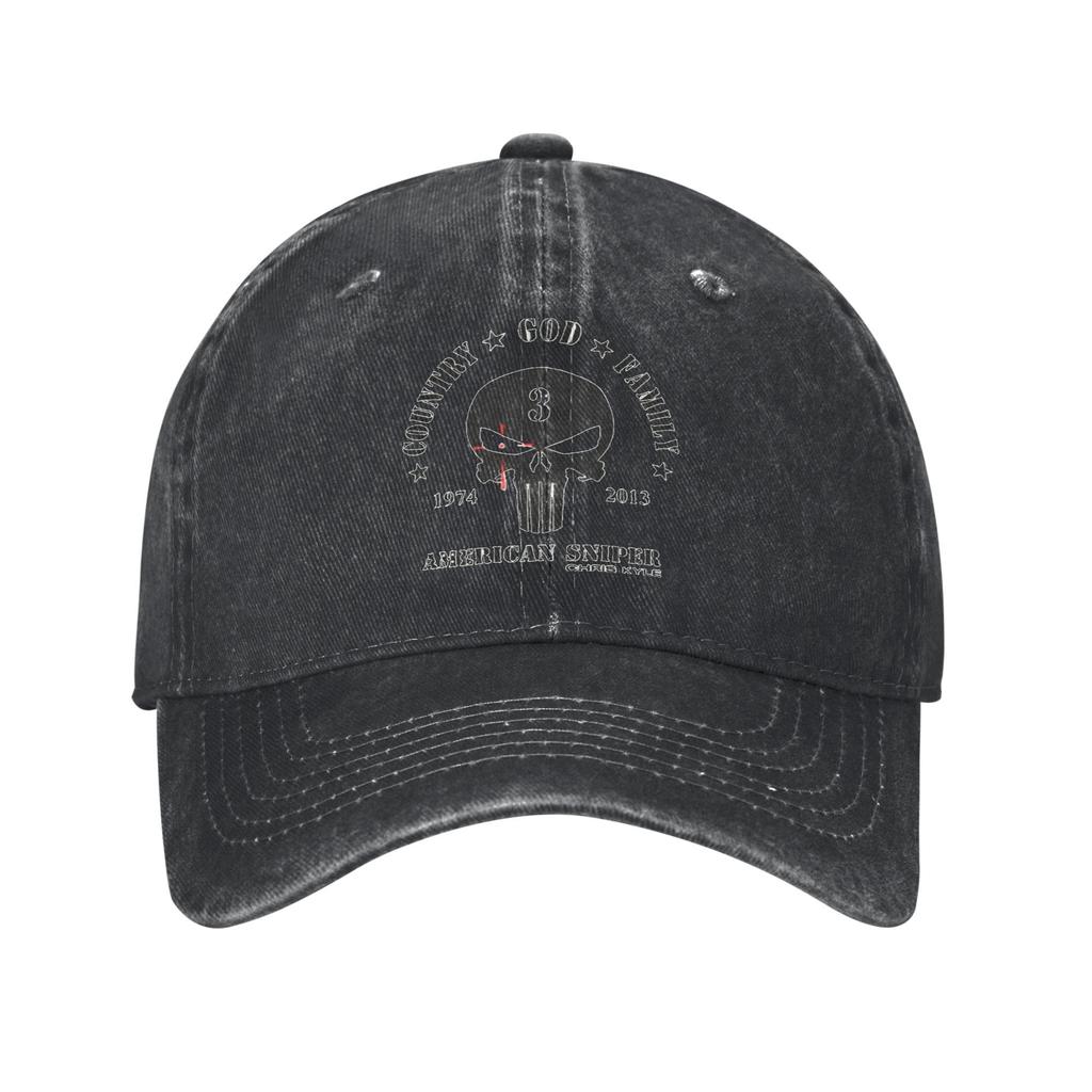 Vintage Chris Kyle American Sniper Tribut Baseballkappe Herren Damen Distressed Gewaschene Sonnenkappe Navy Seals Team 3 Outdoor Geschenk Hüte