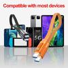 240W Magnetic Fast Charging Data Cable 20CM Short USB C Cable Mini Braided Cable Type C To Type C for IPhone 15 16 17 Samsung