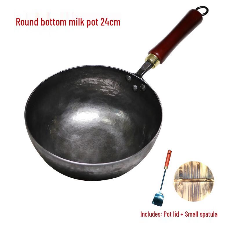 Hand-Forged Iron Milk Pot