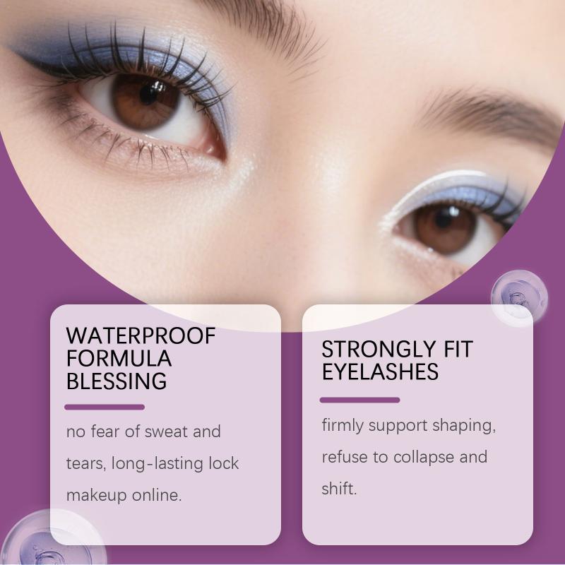 Cluster Lash Glue 48 Hour Lasting Strong Hold Waterproof Eyelash Adhesive For DIY Extension Kit