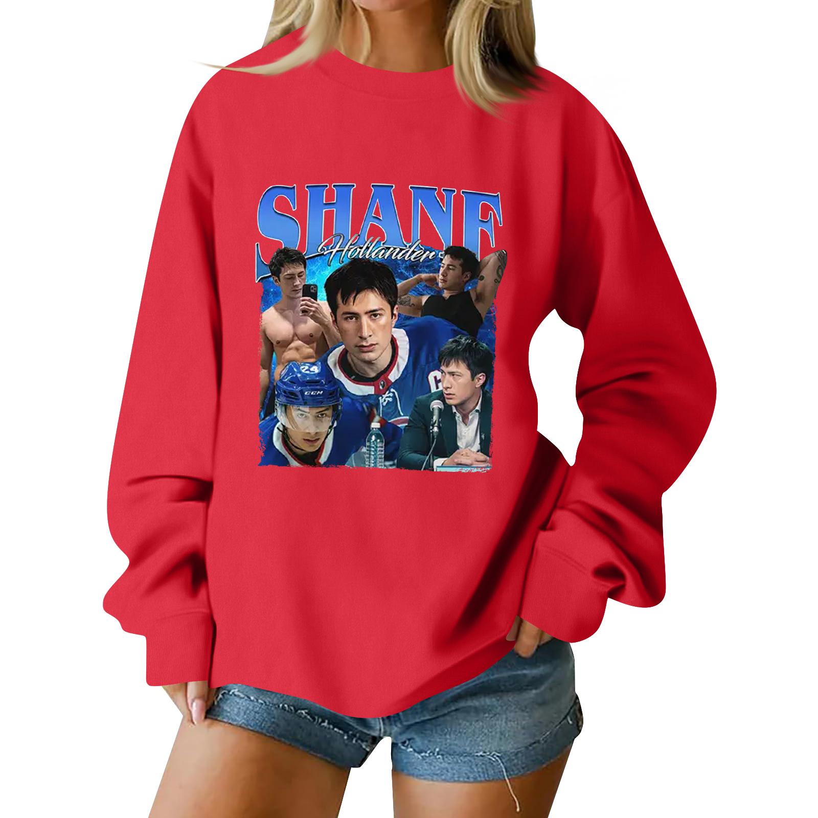 Christmas T-Shirts And Sweatshirts Women S Sweatshirts Long-Sleeved Pullover Sweatshirts Women S Long-Sleeved Tops XL красный 1840₽