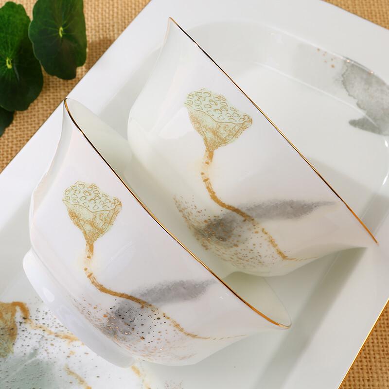 MYCERA Neo-Chinese Ceramic Tableware - 6-inch Soup Spoon