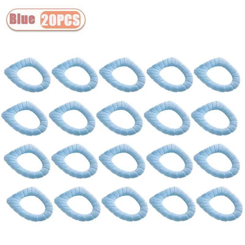 1-20PCS Non Slip Toilet Seat Cover Winter Warm Fleece Lined Universal Size Easy to Clean Bathroom Comfort Essential