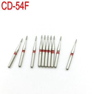 10pcs Dental Diamond Polishing FG High Speed Burs Dental Polishing Burs for High Speed Handpiece CD-54F
