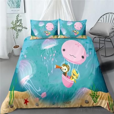 The Octonauts Cartoon 3D Duvet Cover Set HD Comforter Cover for Kids Bedding Sets Bedclothes Bedroom Decor