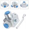 Carbon Steel With Installation Holes 3-Way Ball Valve 1/4  500 bar for Multi-Fluid Systems – Industrial Grade