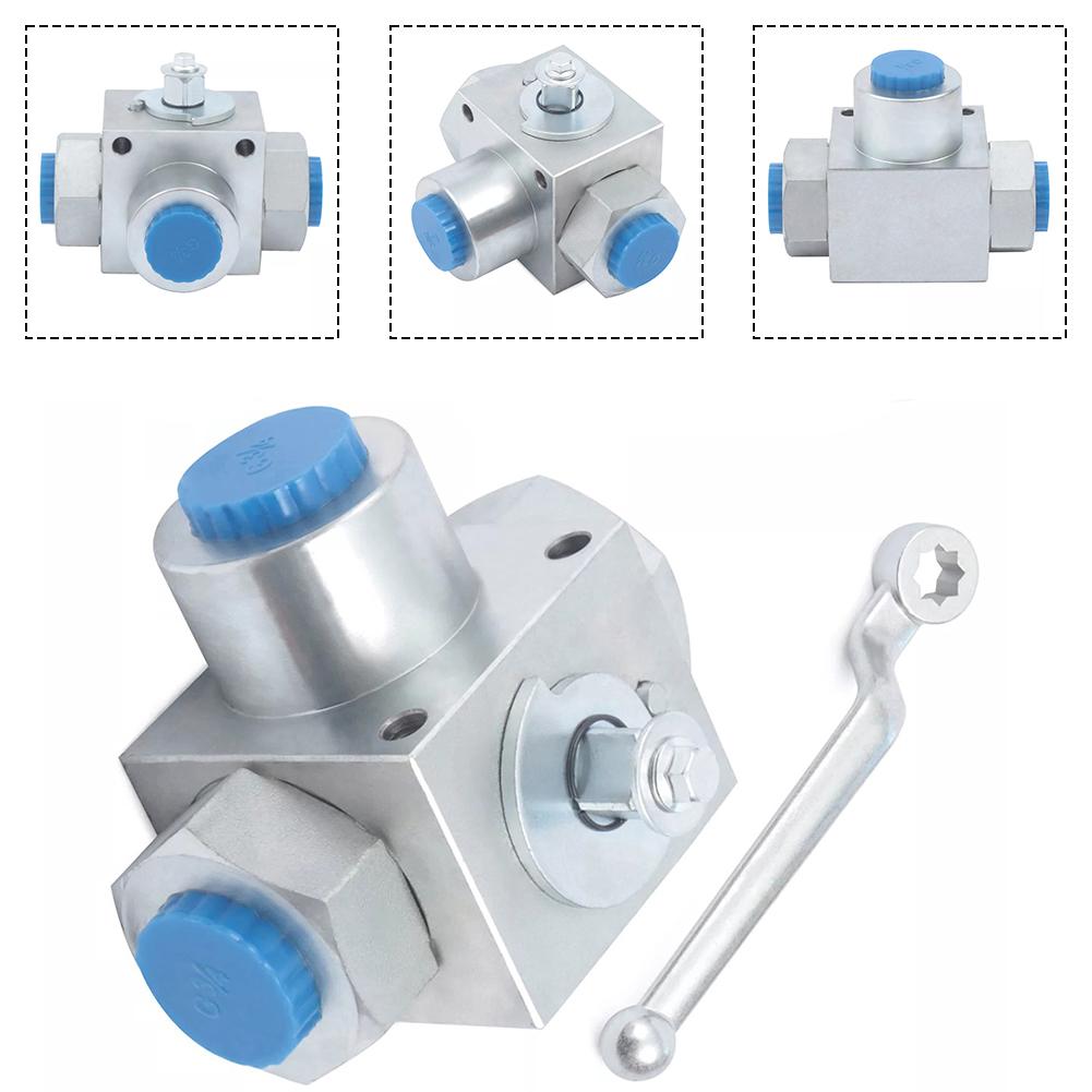 Carbon Steel With Installation Holes 3-Way Ball Valve 1/4  500 bar for Multi-Fluid Systems – Industrial Grade