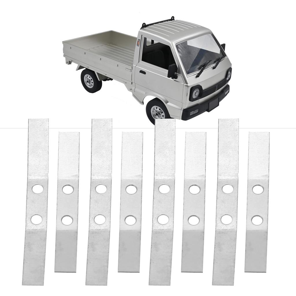 8 szt. Stalowa Oś Tylna Resor RC Samochód Zestaw Akcesoriów Pasuje do WPL D12 1/10 RC Ciężarówka