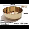 Pure Source India Kansa/Bronze Massiver Napf - 150 ml, 1 Stück, Gold