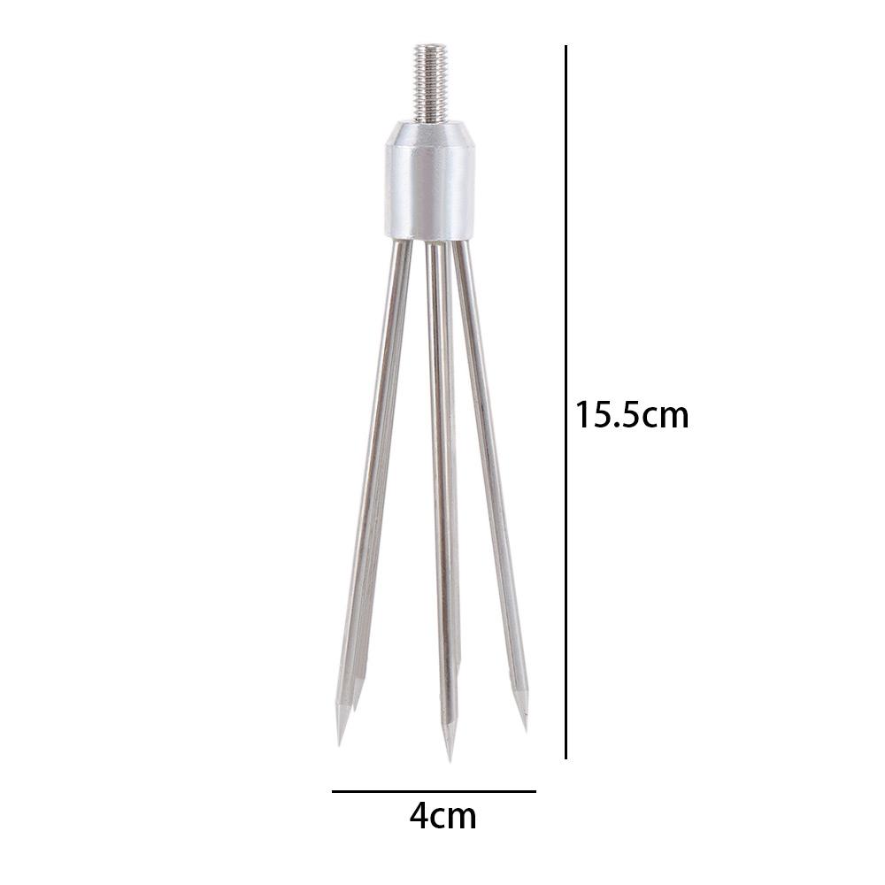 Accessory Harpoon Barbs Fishing Spear Stainless Steel 5 Prong Spearhead