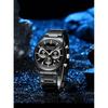 2025 Six-Hand Multi-Function Business Men's Waterproof Calendar Watch Elegant Men's Wristwatch