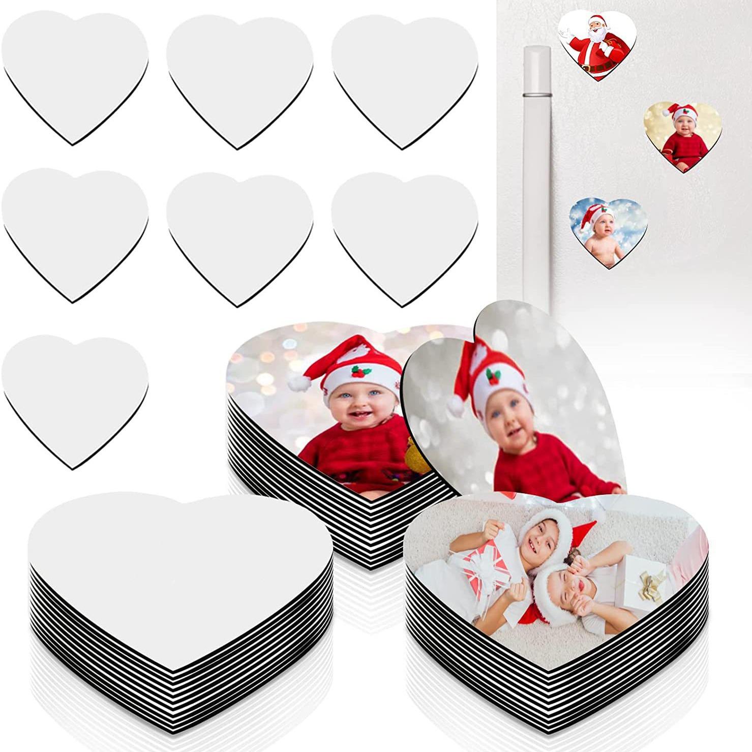 

10Pcs Heat Transfer Printed Blank Refrigerator Stickers With Personalized DIY Kitchen And Office Decorations