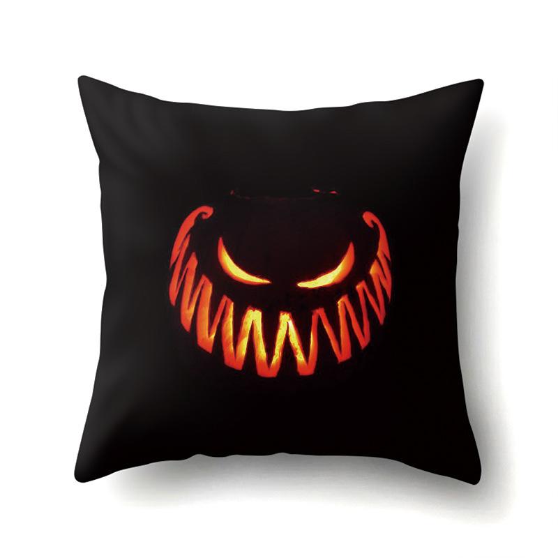 Halloween Pillowcase Car Waist Pillow Pumpkin Sofa Cushion Cover Office Home Living Room Pillowcase