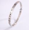 Starry Sky Silver Titanium Steel Bracelet for Women - High-End, Versatile, Full Diamond, Non-Fading Fashion Accessory
