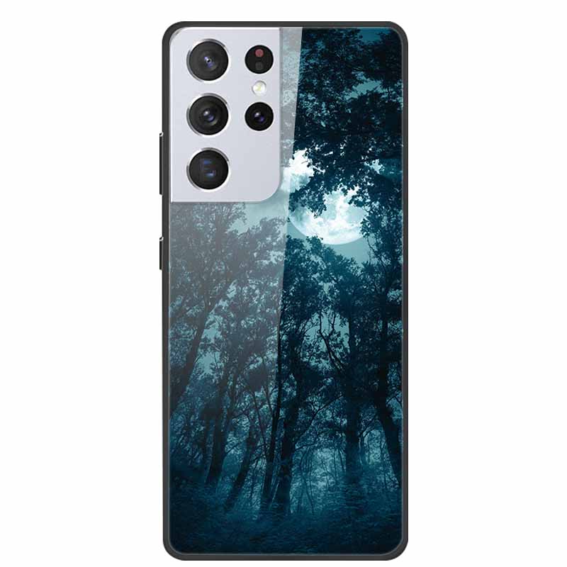 For Samsung Galaxy S25 Ultra Tempered Glass Case Back Cover Hard Phone Cases for SamsungS25 ULTRA Fundas Fashion Protector Coque