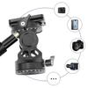 Double Panoramic Tripod Fluid Head Mini Pan Tilt Head Quick Release Plate and Handle For DSLR And Small Video Cameras