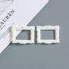 Mini Vintage Resin Picture Frame Cute Antiqued Small Photo Frame for Dollhouse Ornaments Desktop Display DIY Craft Gifts