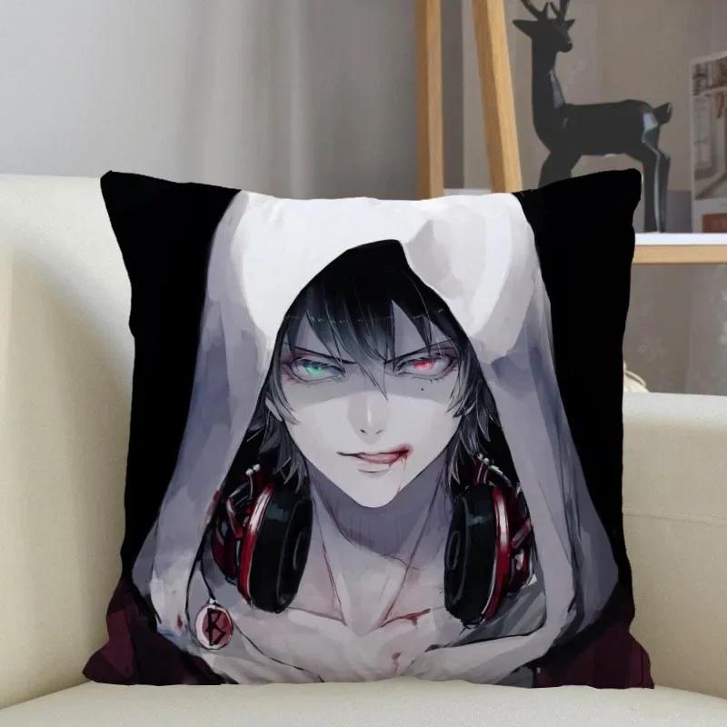 Hypnosis Mic -Division Rap Battle Pillowcase Home Decoration 45x45cm Zipper Square Pillowcase Throw Pillow Cover Drop Shipping