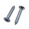 Galvanized Phillips Head Self-Drilling Screws: Flat Head, M3/M3.5/M5.5, Carbon Steel, Blue Zinc Plated.