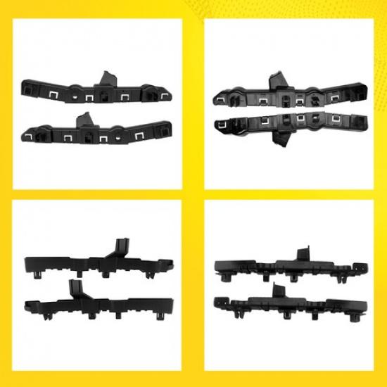 2X Driver & Passenger Side Front Bracket Bumper For 2017- Nissan Rogue Sport