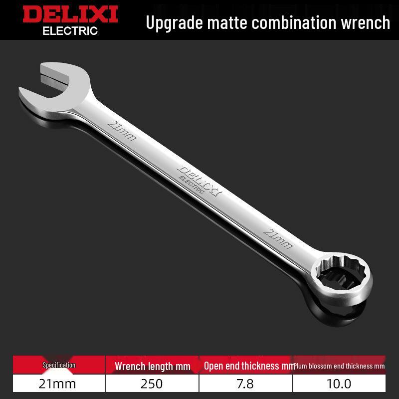 Delixi No. 10-13 Open-End Box-End Double-Ended Wrench Set