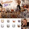 Halloween Printed Glass Tumblers with and Pumpkin Design, 15 oz