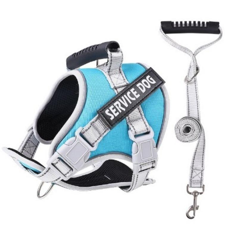 Neuer großer hundespezifischer Brust- und Rückenriemen, Nachtreflektierend und atmungsaktiv, Explosionssicher, Stoßfest und Ausbruchsichere Leine