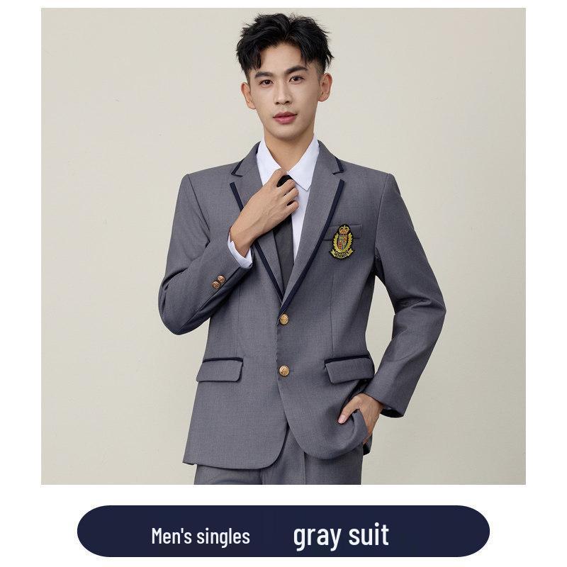 2026 Spring/Autumn College-Style Professional Suit Set for Men & Women - Student JK Uniform & Workwear