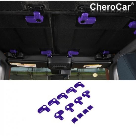 13x Hardtop Release Switch Open Cover Roof Remove Trim for Bronco + Purple