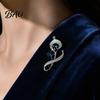 Shirt Brooch Women Rhinestone Flower Pin, Sparkling Floral Lapel Jewelry Accessory Decorative for Coats Dresses Suits Badge