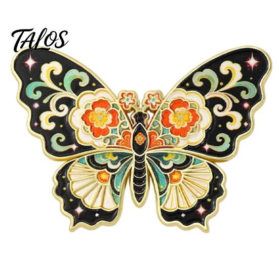 Shirts Decorative Pin Chinese Style Paper Kite Brooch, Enamel Butterfly Goldfish Swallow Badge Badge, for Clothing Scarves and Bags Durable Metal