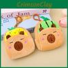 Capybara Plush Fruit Coin Purse Headphone Data Cable Storage Bag Gift Pendant
