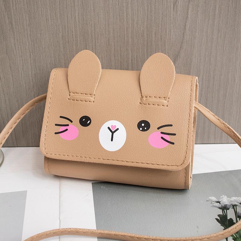 

Kids Mini Handbag Cute Pu Shoulder Bag For Girls Princess Coin Purse Wallet хакі